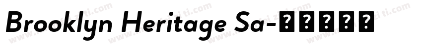 Brooklyn Heritage Sa字体转换